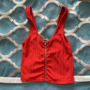Red Crop Top
